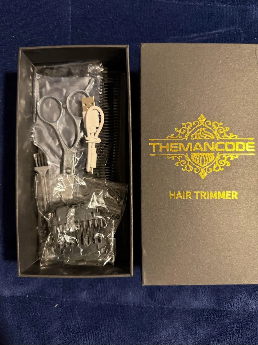 Black Hair Trimmer with Accessories